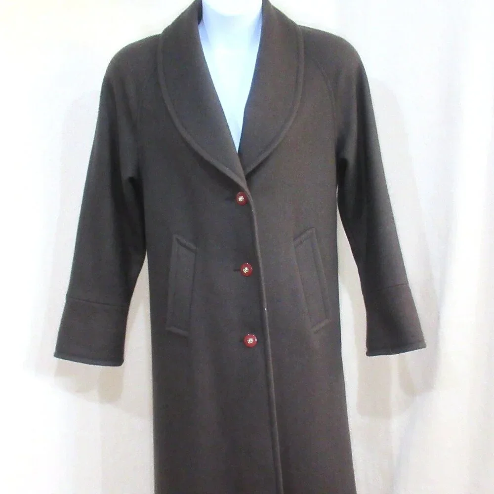 Vintage Jofeld by Forstmann Wool Blend Coat with Matching Scarf | Size 6 - Picture 2 of 16